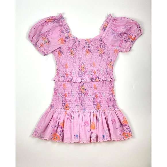 LoveShackFancy Jarrah Mini Dress in Royal Pink Berry - Picture 13 of 16